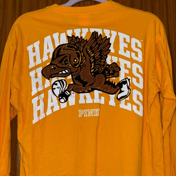 PINK Iowa Hawkeye Long Sleeve - Picture 1 of 3